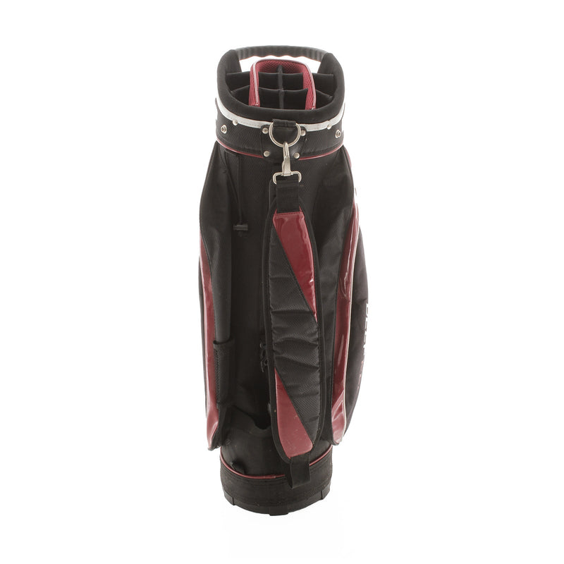 Wilson Deep Red Cart Bag - Black/Red/White