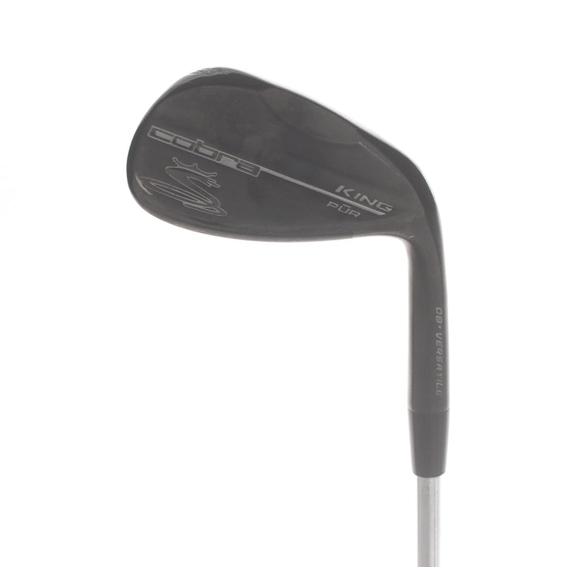 Cobra King PUR Black Steel Mens Right Hand Gap Wedge 8 Bounce Versatile Grind Stiff - Cobra