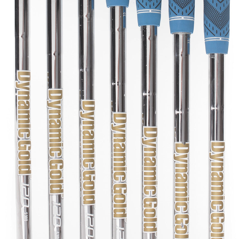 Ping i500 Steel Mens Right Hand Blue Dot Irons 4-PW 1* Upright Stiff - Dynamic Gold 120