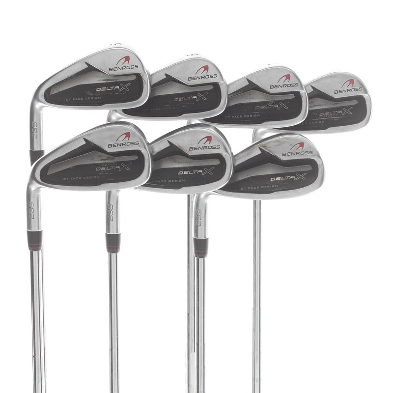 Benross Delta X Graphite Mens Left Hand Irons 5-SW Stiff - KBS Tour 105