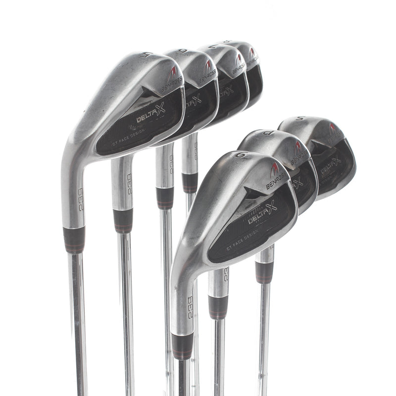 Benross Delta X Graphite Mens Left Hand Irons 5-SW Stiff - KBS Tour 105