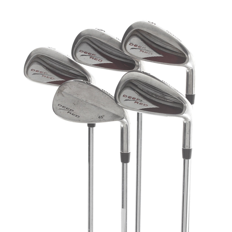Wilson Deep Red Steel Mens Right Hand Irons 5-PW Regular - Wilson