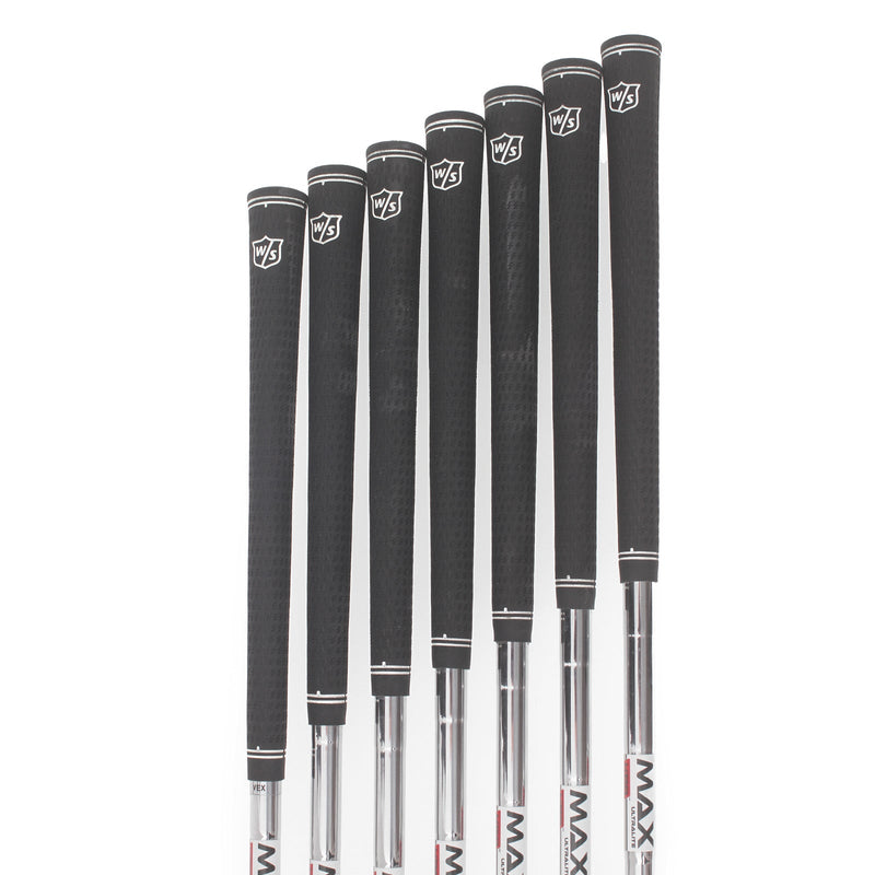 Wilson D9 Steel Mens Left Hand Irons 5-SW Regular - KBS Max Ultralite