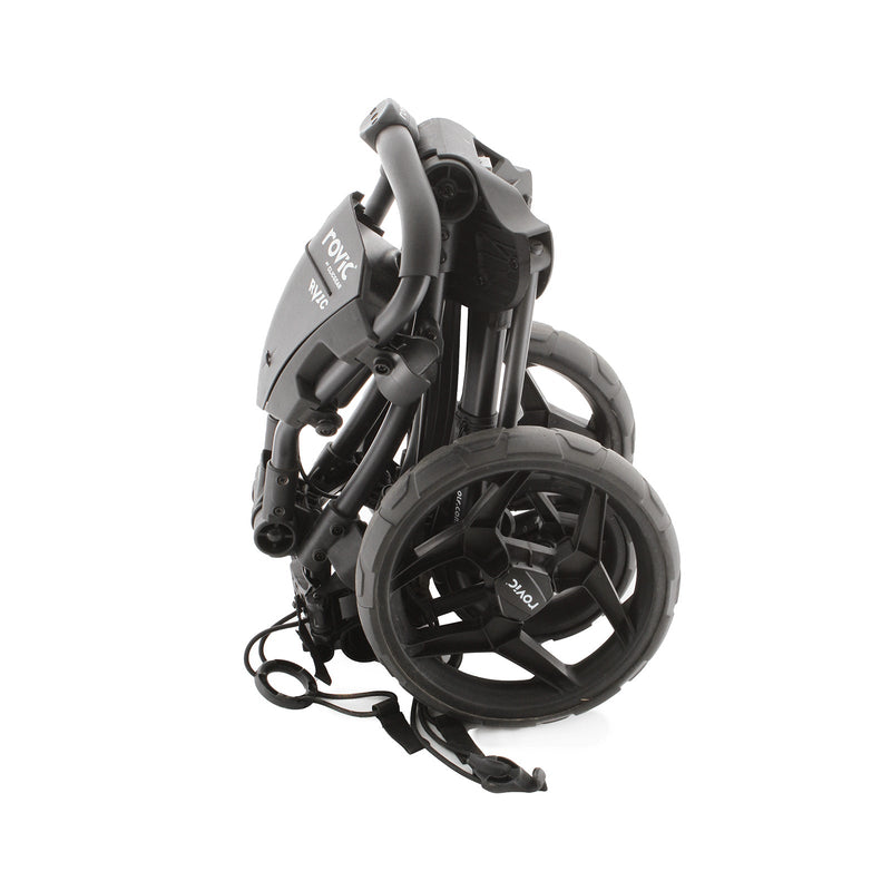 Rovic RV1C 3-Wheel Push/Pull Trolley - Black