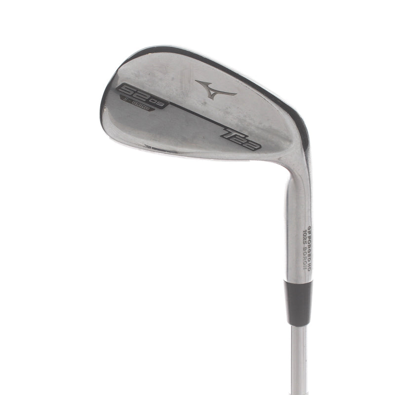 Mizuno T22 Steel Mens Right Hand Gap Wedge 52* 9 Bounce S Grind Stiff - Dynamic Gold S400