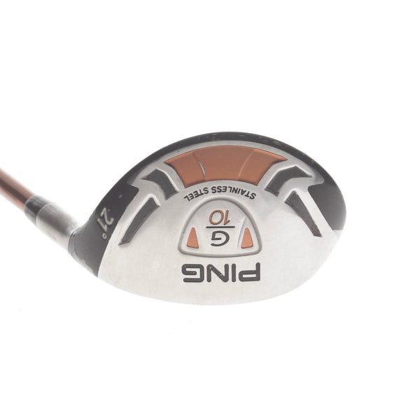Ping G10 Graphite Mens Right Hand 3 Hybrid 21* Regular - Ping TFC 129