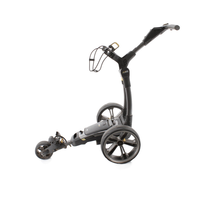 PowaKaddy CT6 3-Wheel Electric Trolley 18 Hole Lithium - Gunmetal Yellow