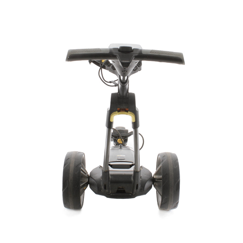 PowaKaddy CT6 3-Wheel Electric Trolley 18 Hole Lithium - Gunmetal Yellow