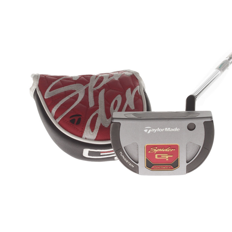 TaylorMade Spider GT Notchback Mens Right Hand Putter 34" Mallet TaylorMade Flute Feel - Super Stroke Pistol GTR 1.0 TaylorMade