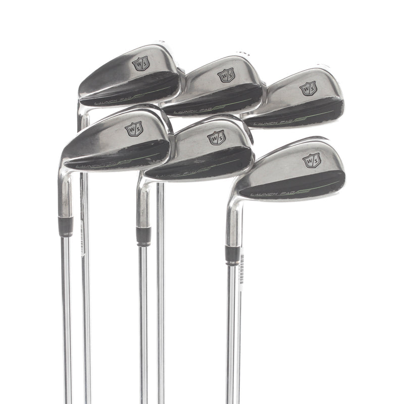 Wilson Staff Launch Pad Steel Mens Left Hand Irons 5-PW Regular - KBS Max Ultralite