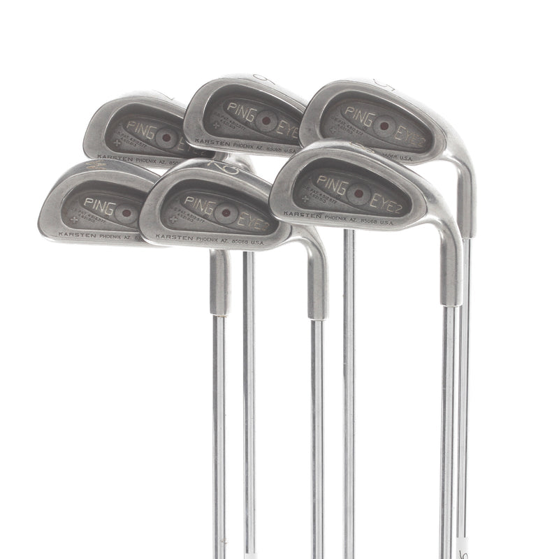 Ping Eye2 Steel Mens Right Hand Irons 5-PW Red Dot 0.75* Flat Regular - Ping