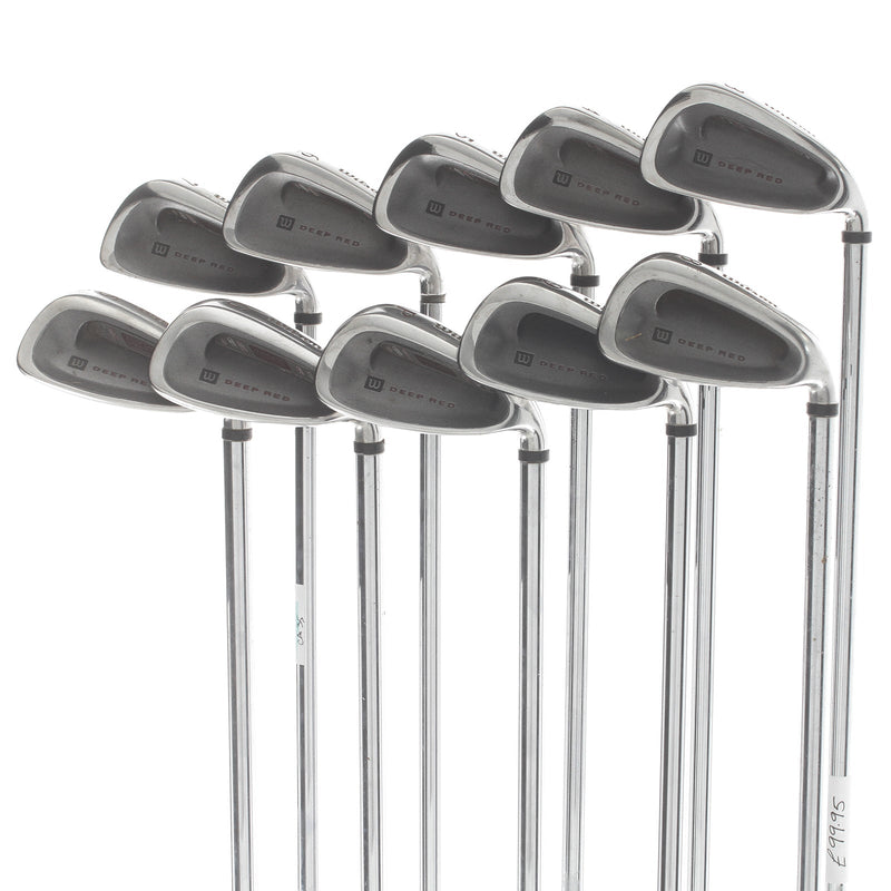Wilson Staff Deep Red Steel Mens Right Hand Irons 3-GW+SW Regular - Wilson