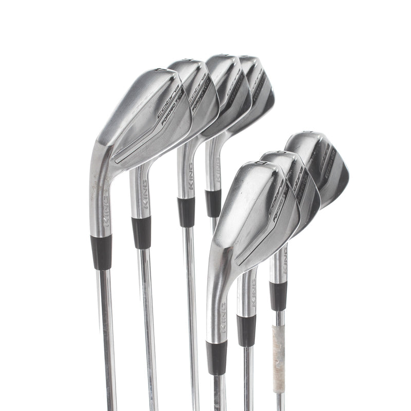 Cobra Forged Tec 22 Steel Mens Left Hand Irons 4-PW Regular - KBS $-Taper Lite