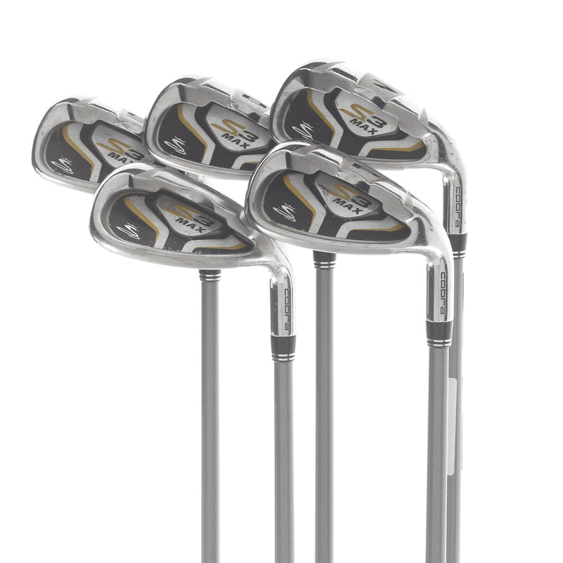 Cobra S3 Max Graphite Mens Right Hand Irons 7-SW Regular - UST Mamiya iHS 60