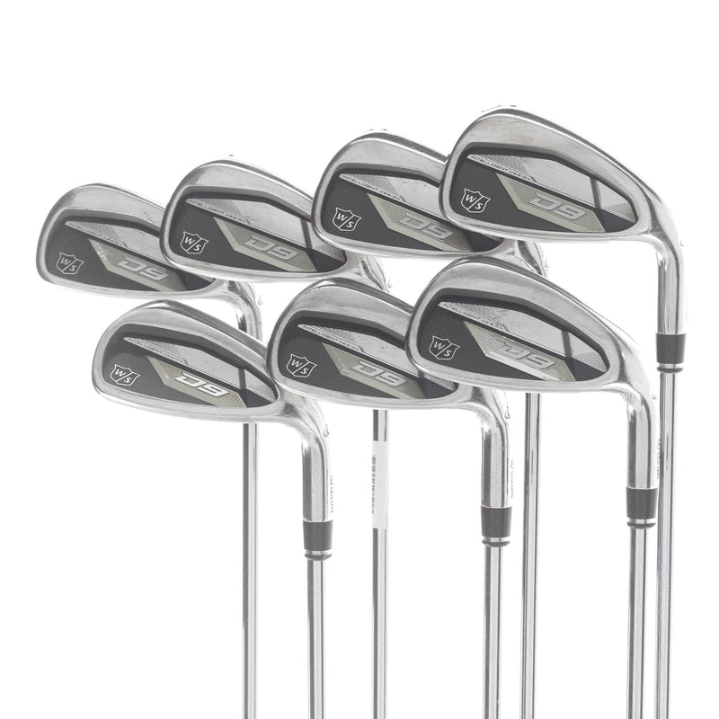 Wilson Staff D9 Steel Mens Right Hand Irons 5-SW Regular - KBS Max Ultralite