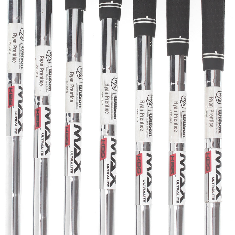 Wilson Staff D9 Steel Mens Right Hand Irons 5-SW Regular - KBS Max Ultralite