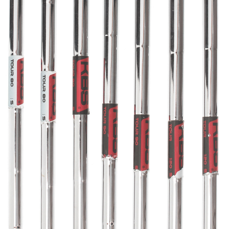 Cobra F9 One Length Steel Mens Right Hand Irons 5-GW Stiff - KBS Tour 90