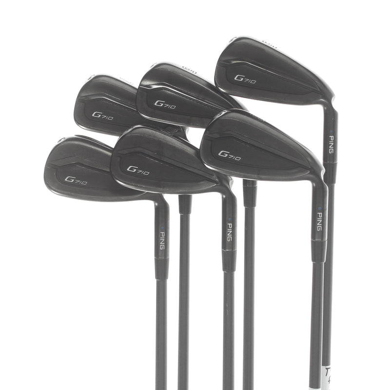 Ping G710 Graphite Mens Right Hand Irons 5-PW Blue Dot 1* Upright Regular - Ping Alta CB AWT