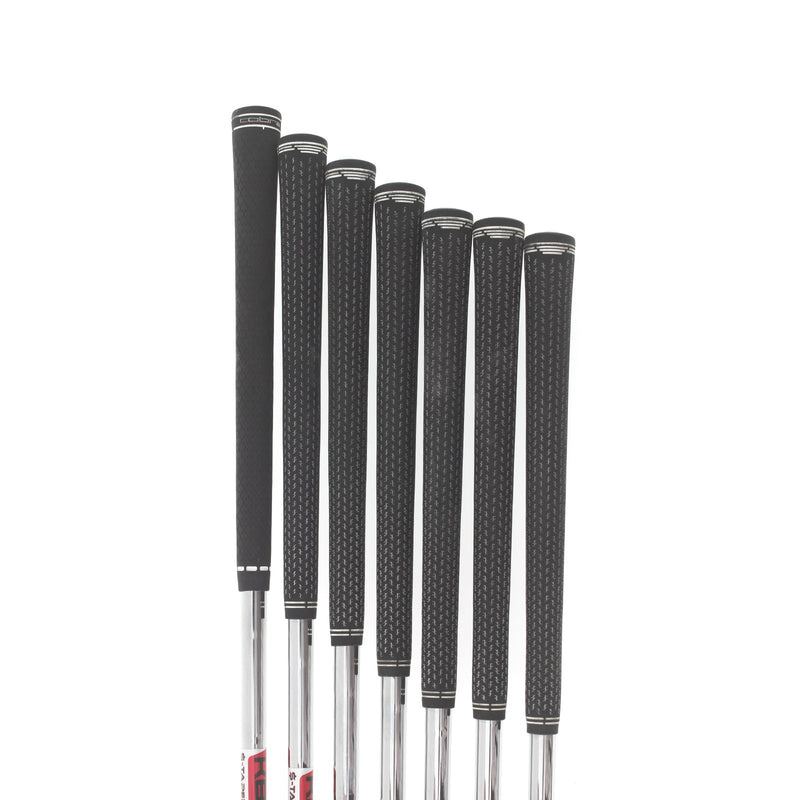 Cobra Aerojet Steel Mens Right Hand Irons 5-GW Regular - KBS $-Taper 110