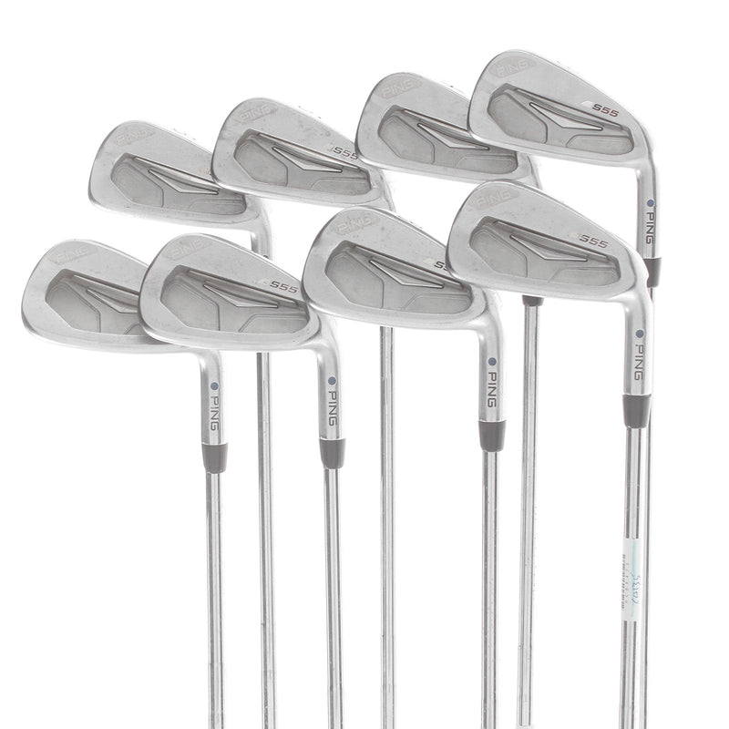 Ping S55 Steel Mens Right Hand Irons 4-PW 0.75* Upright Stiff - Ping CFS