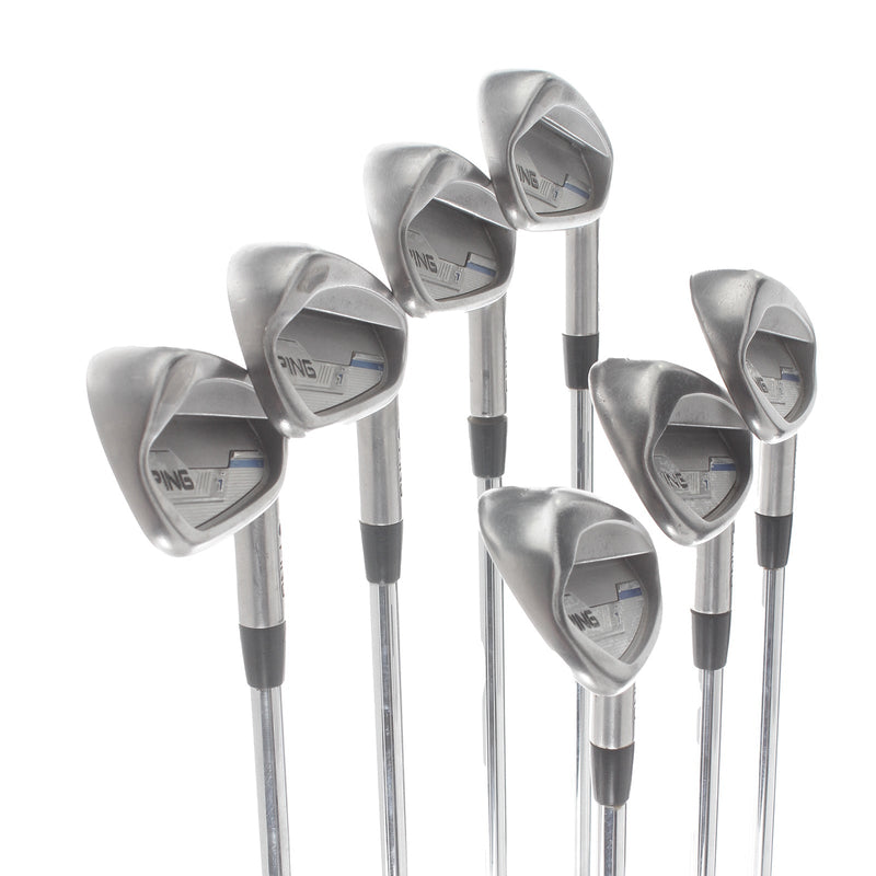 Ping i-Series E1 Steel Mens Right Hand Irons 4-PW Blue Dot 0.75* Upright Regular - Ping CFS