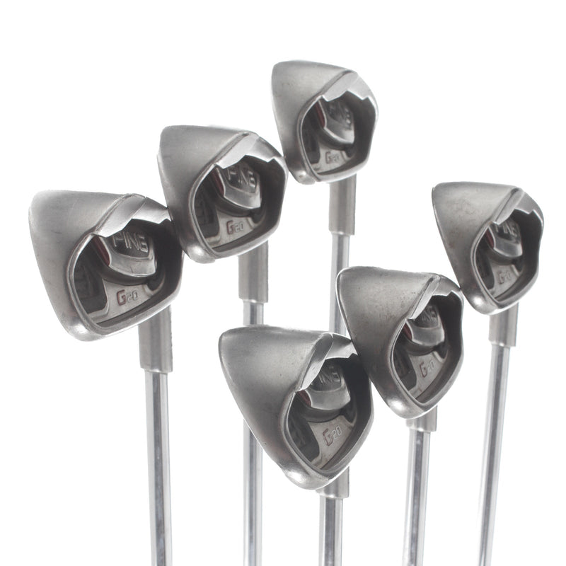 Ping G20 Steel Mens Right Hand Irons 5-PW Green Dot 2* Upright Regular - Ping CFS