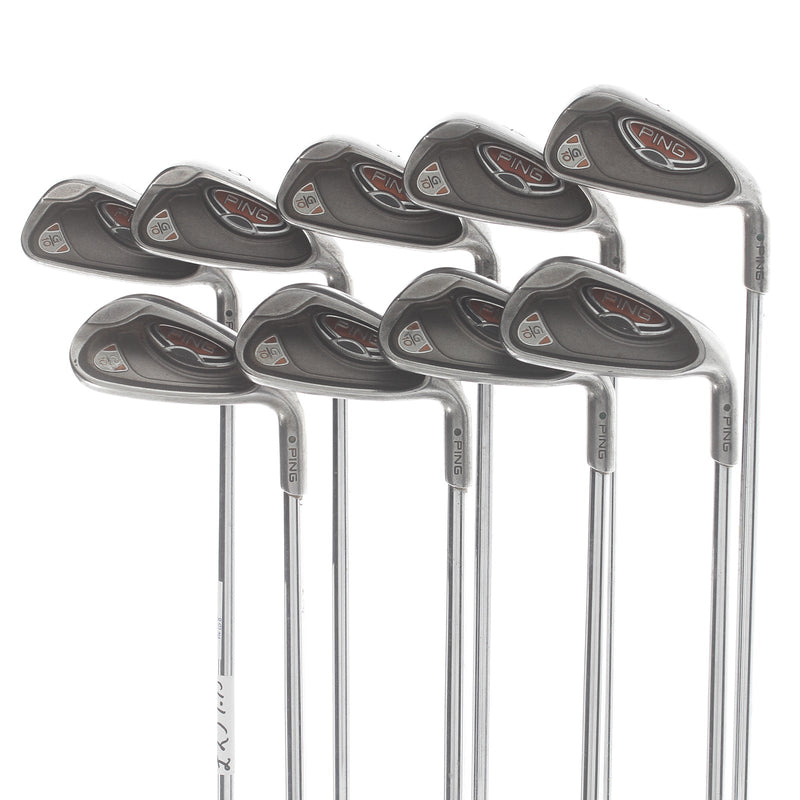 Ping G10 Steel Mens Right Hand Irons 3-SW Green Dot 2* Upright Regular - Ping