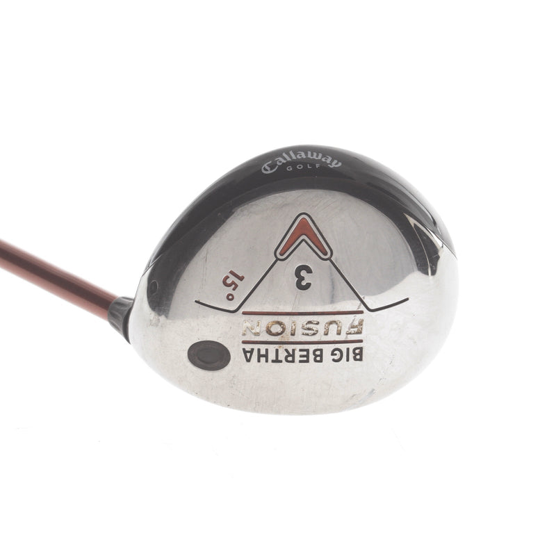Callaway Big Bertha Fusion Graphite Mens Right Hand Fairway 3 Wood 15* Stiff - Aldila NVS 55-S