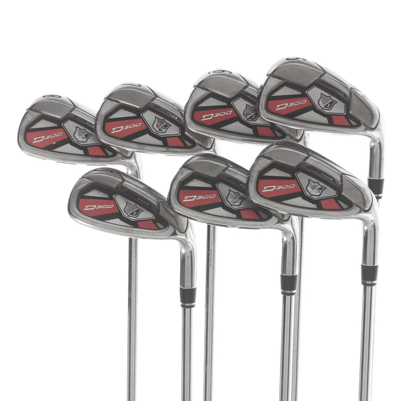 Wilson D300 Steel Mens Right Hand Irons 5-SW Regular - KBS Tour 80