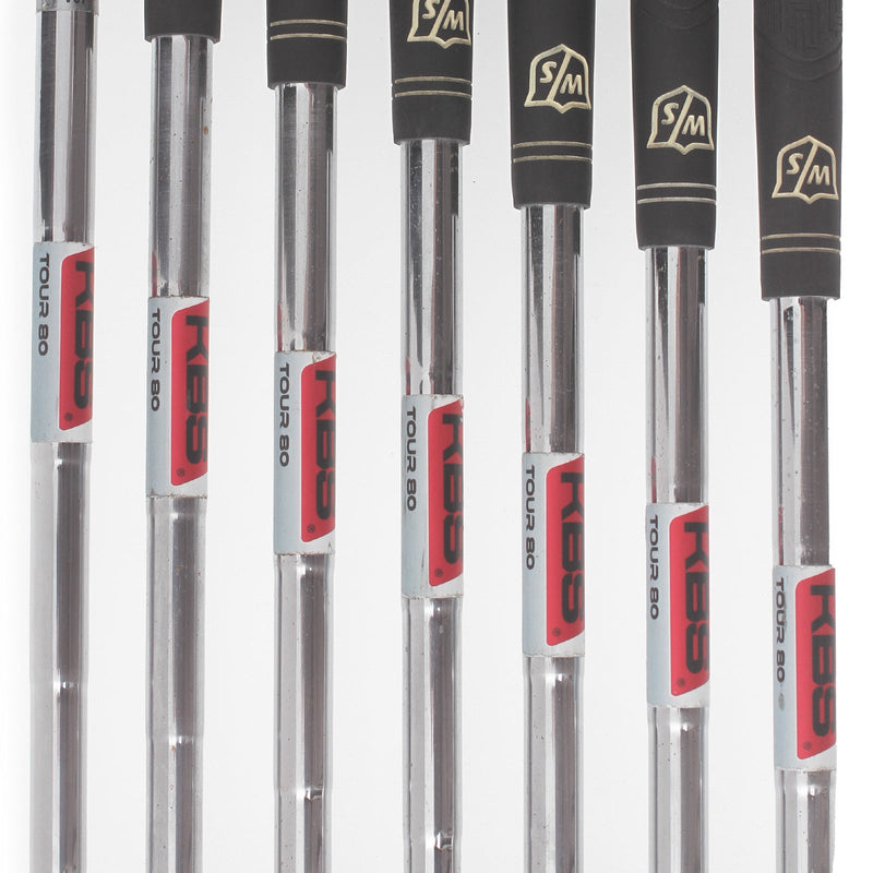 Wilson D300 Steel Mens Right Hand Irons 5-SW Regular - KBS Tour 80
