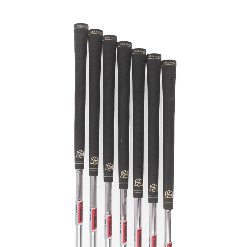 Wilson D300 Steel Mens Right Hand Irons 5-SW Regular - KBS Tour 80
