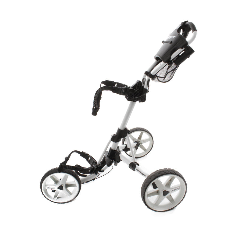 Clicgear 4 3-Wheel Push/Pull Trolley - Black/White
