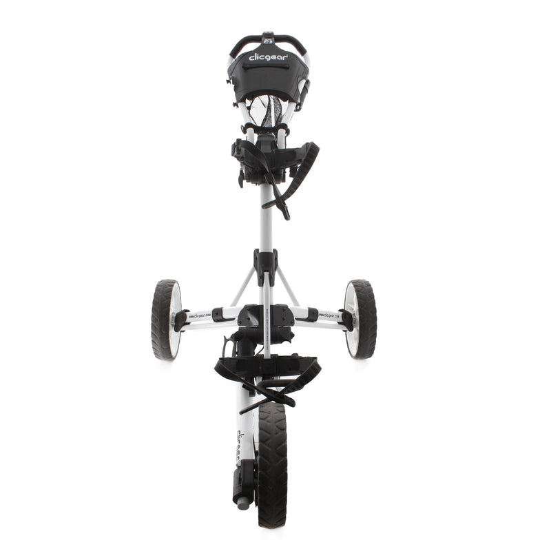 Clicgear 4 3-Wheel Push/Pull Trolley - Black/White