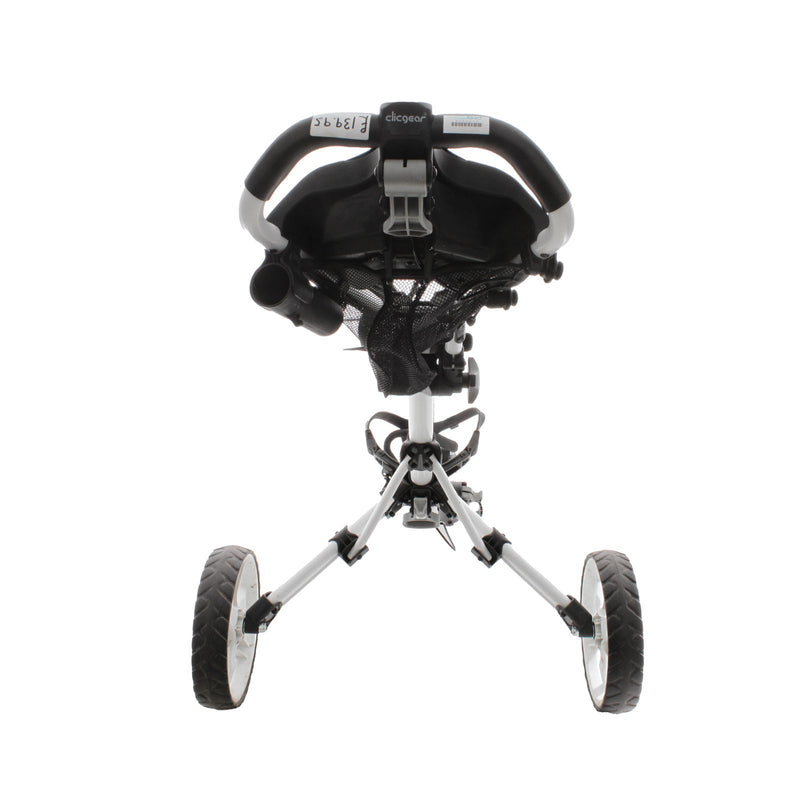 Clicgear 4 3-Wheel Push/Pull Trolley - Black/White
