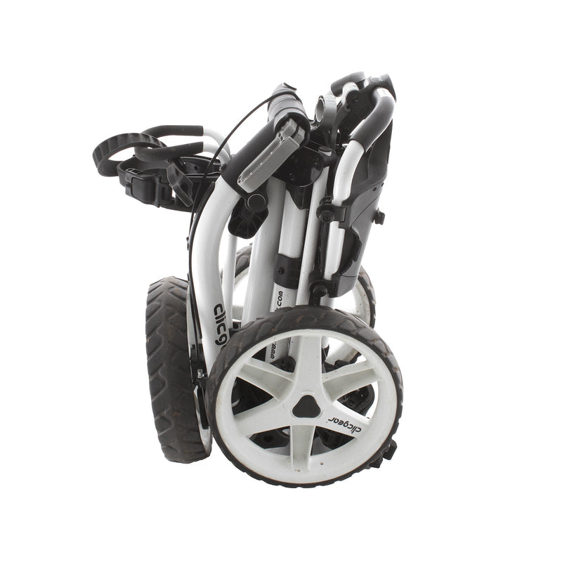 Clicgear 4 3-Wheel Push/Pull Trolley - Black/White