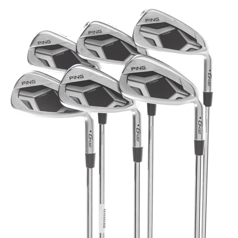 Ping G430 Steel Mens Right Hand Irons 5-PW Black Dot Stiff - Ping AWT 2.0 S