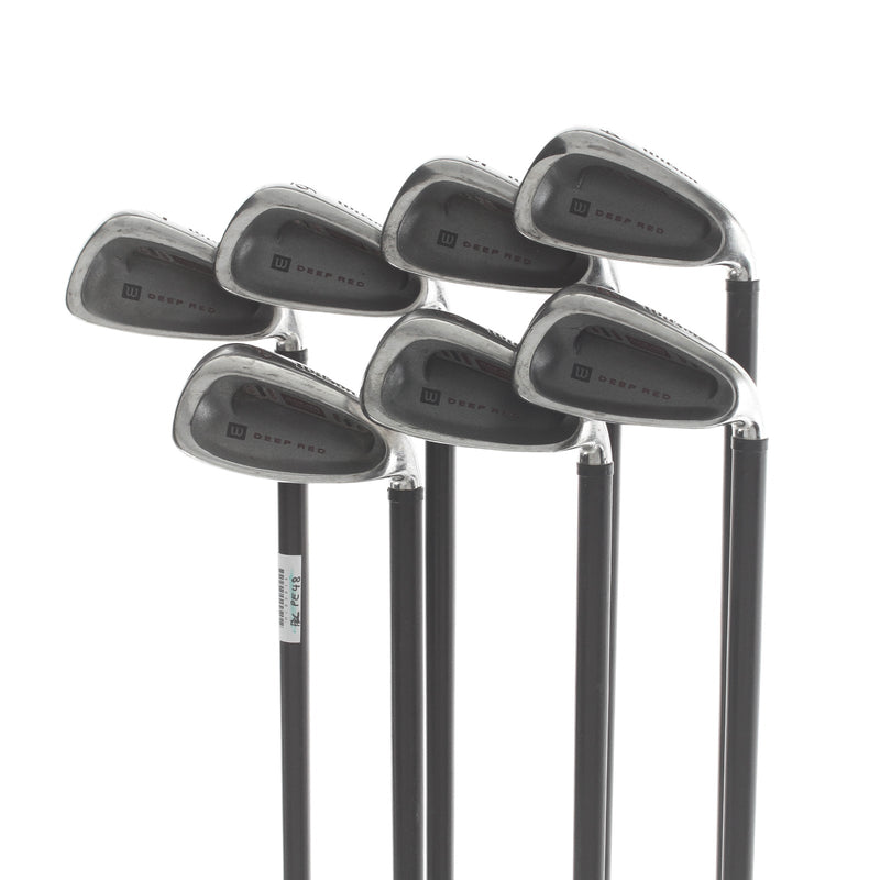 Wilson Deep Red Graphite Mens Right Hand Irons 4-PW Regular - Wilson Fatshaft