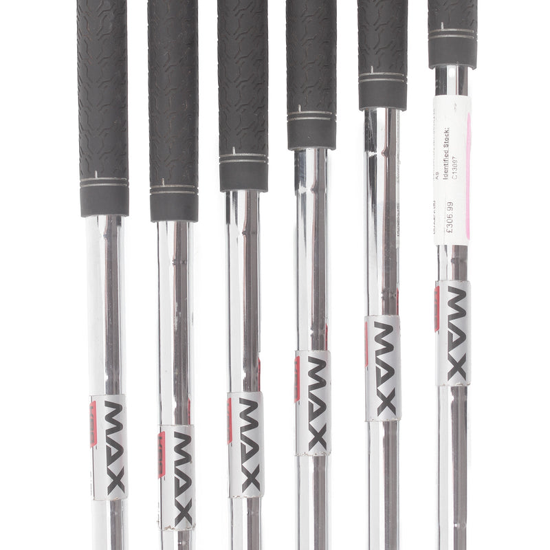 TaylorMade M4 Steel Mens Left Hand Irons 6-SW Stiff - KBS Max 85