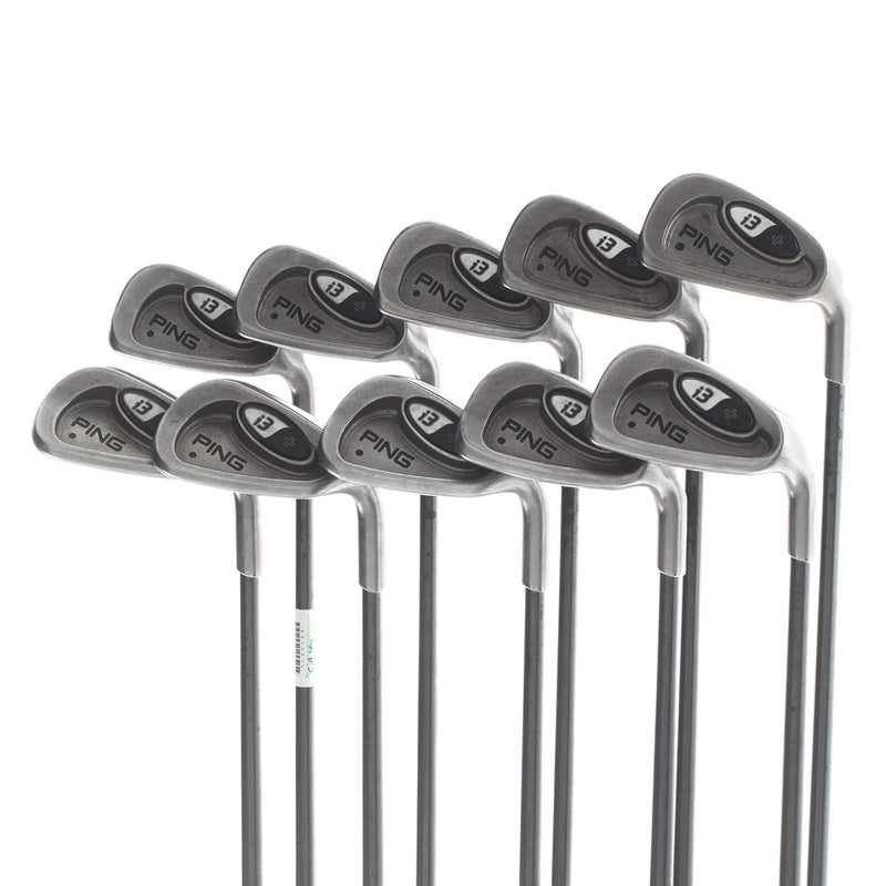 Ping i3+ Graphite Mens Right Hand Irons 3-GW+SW Black Dot Regular - Ping i3+