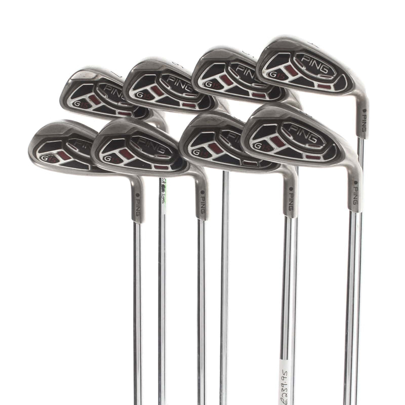 Ping G15 Steel Mens Right Hand Irons 4-SW Black Dot Regular - Ping