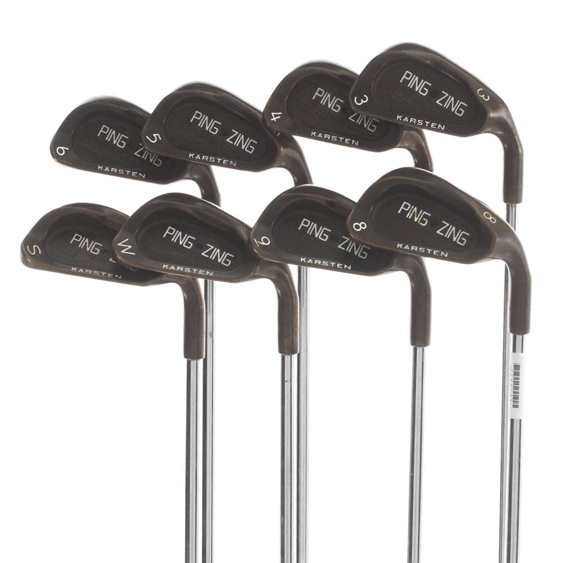 Ping Zing Steel Mens Right Hand Irons 3-SW Black Dot Regular - Ping Karsten