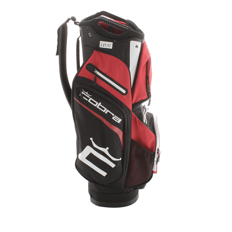 Cobra Signature Cart Bag - Black/White/Red