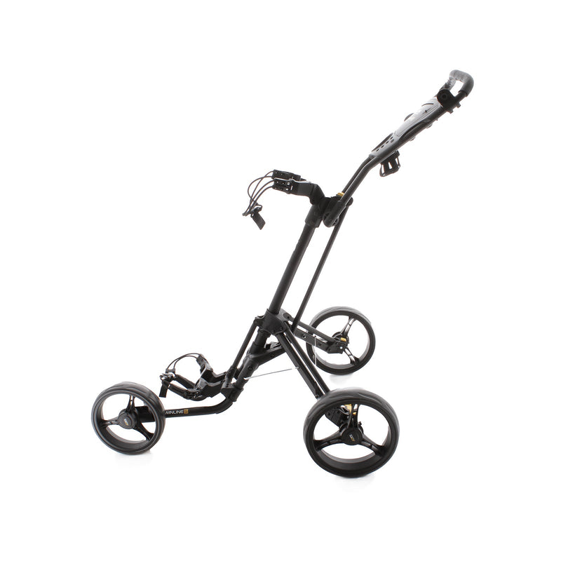 PowaKaddy Twinline 5 3-Wheel Push/Pull Trolley - Black