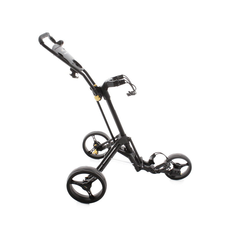 PowaKaddy Twinline 5 3-Wheel Push/Pull Trolley - Black