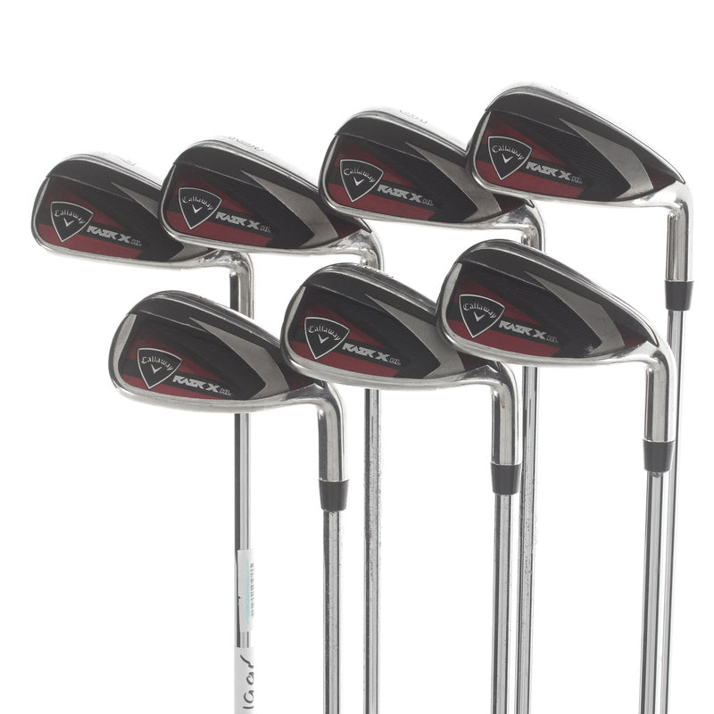 Callaway RAZR X Steel Mens Right Hand Irons 4-PW Uniflex - M-10 XP