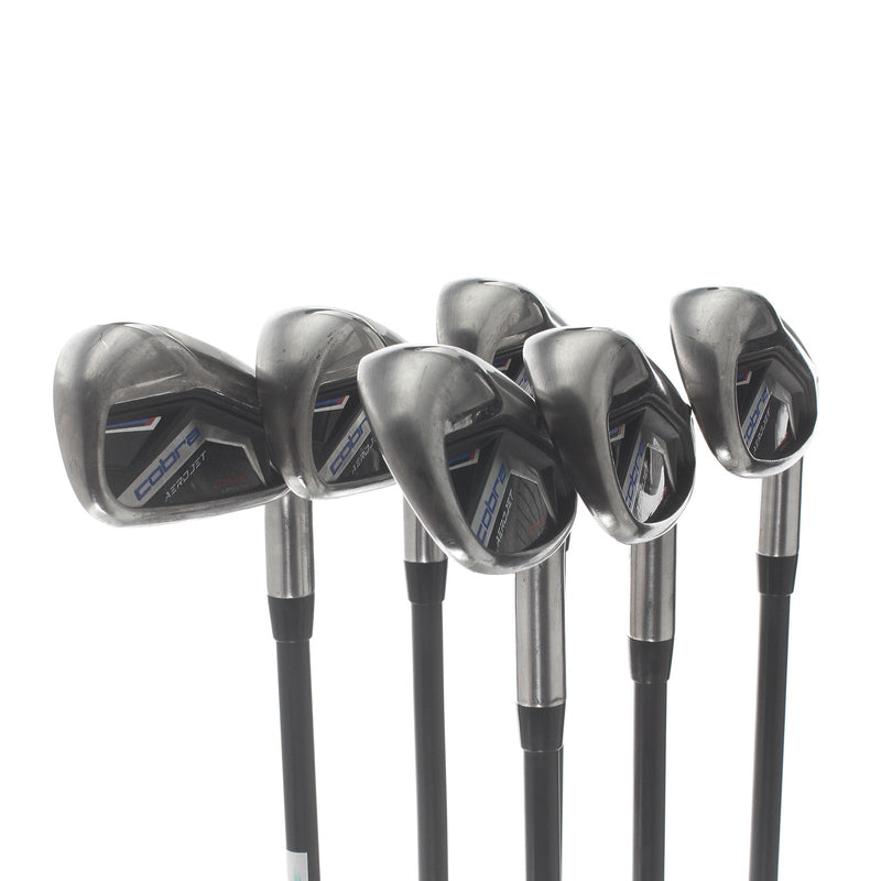 Cobra Aerojet One Length Graphite Mens Right Hand Irons 5-PW Regular - KBS PGi 75