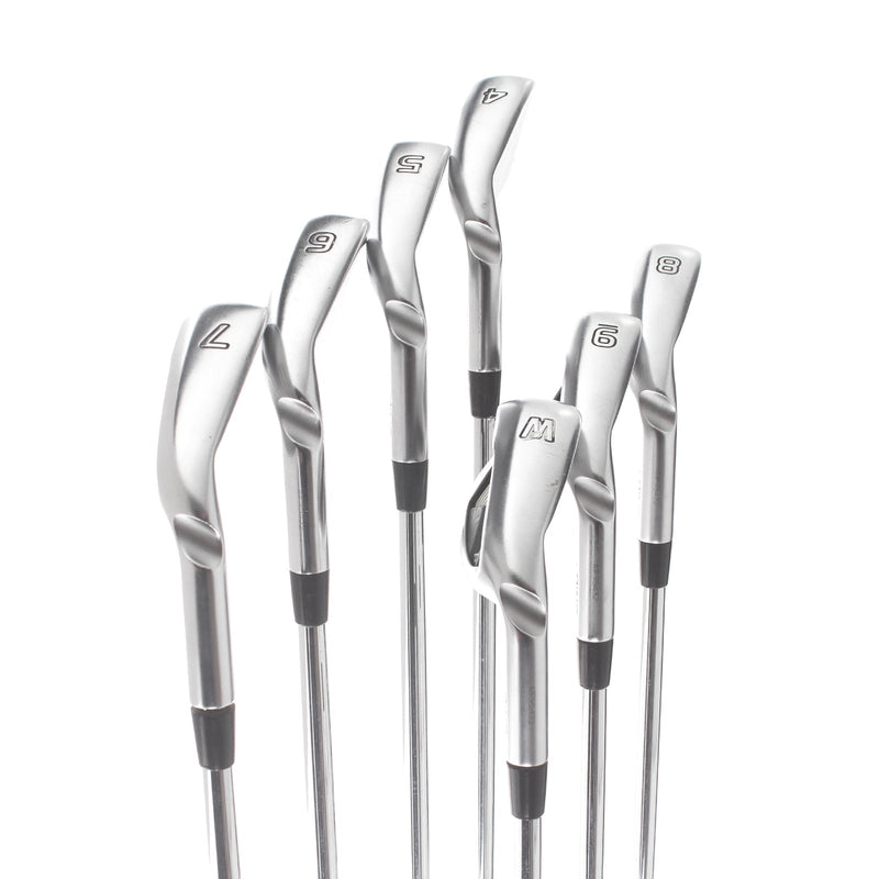 Ping G410 Steel Mens Right Hand Irons 4-PW Blue Dot 1* Upright Regular - Ping AWT 2.0