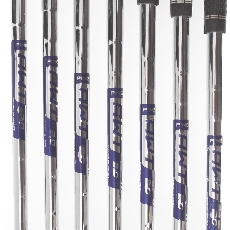 Ping G410 Steel Mens Right Hand Irons 4-PW Blue Dot 1* Upright Regular - Ping AWT 2.0