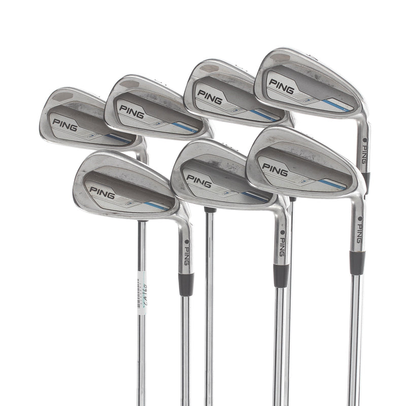 Ping i-Series E1 Steel Mens Right Hand Irons 4-PW Black Dot Stiff - CFS Distance