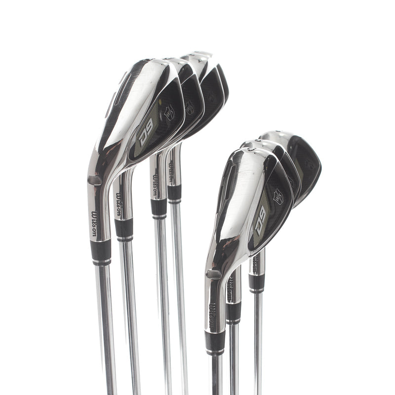 Wilson Staff D9 Steel Mens Left Hand Irons 5-SW Regular - KBS Max Ultralite